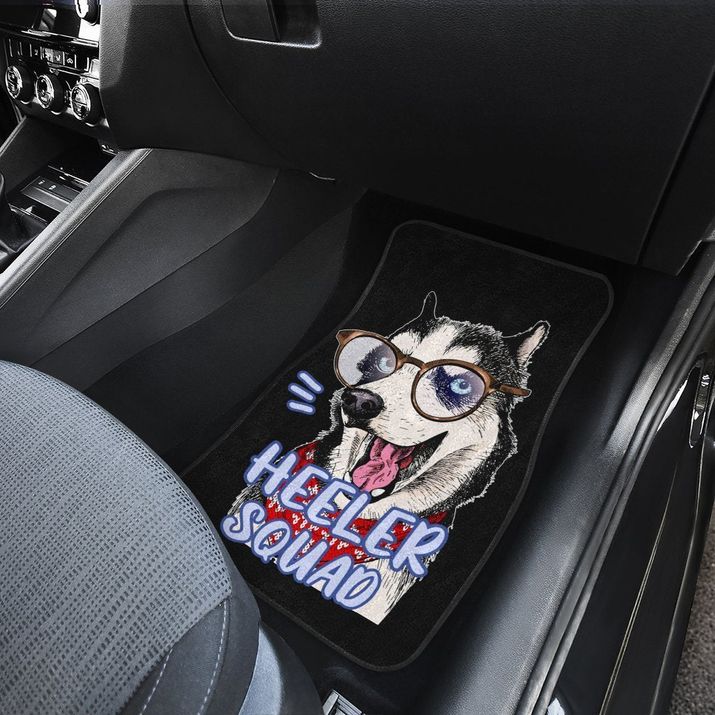 Lovely Husky Car Floor Mats Custom Car Accessories Gift Idea For Husky Lovers - Gearcarcover - 4