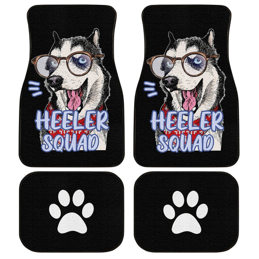 Lovely Husky Car Floor Mats Custom Car Accessories Gift Idea For Husky Lovers - Gearcarcover - 1