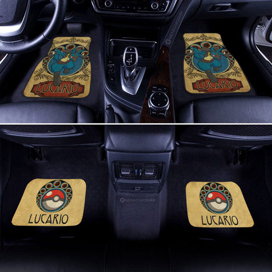 Lucario Car Floor Mats Custom Car Interior Accessories - Gearcarcover - 2