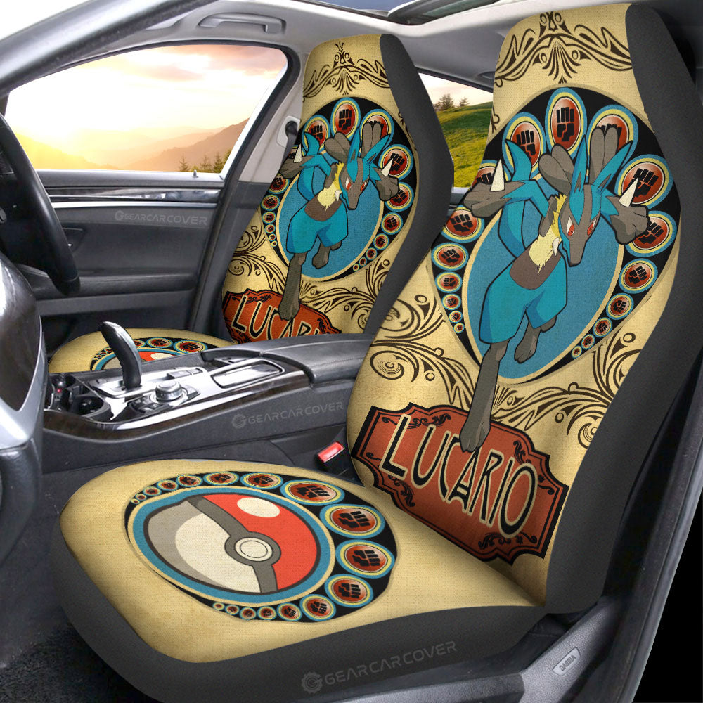 Lucario Car Seat Covers Custom Car Interior Accessories - Gearcarcover - 1