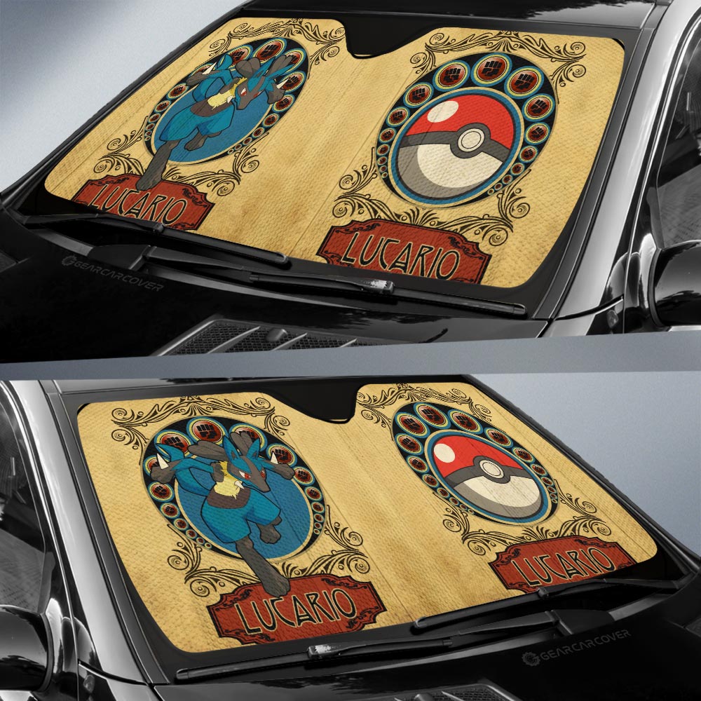 Lucario Car Sunshade Custom Car Interior Accessories - Gearcarcover - 2