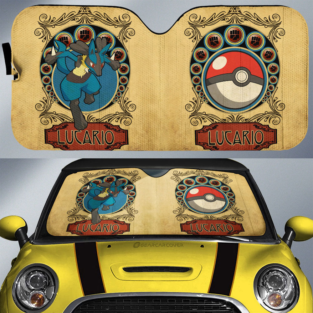 Lucario Car Sunshade Custom Car Interior Accessories - Gearcarcover - 1