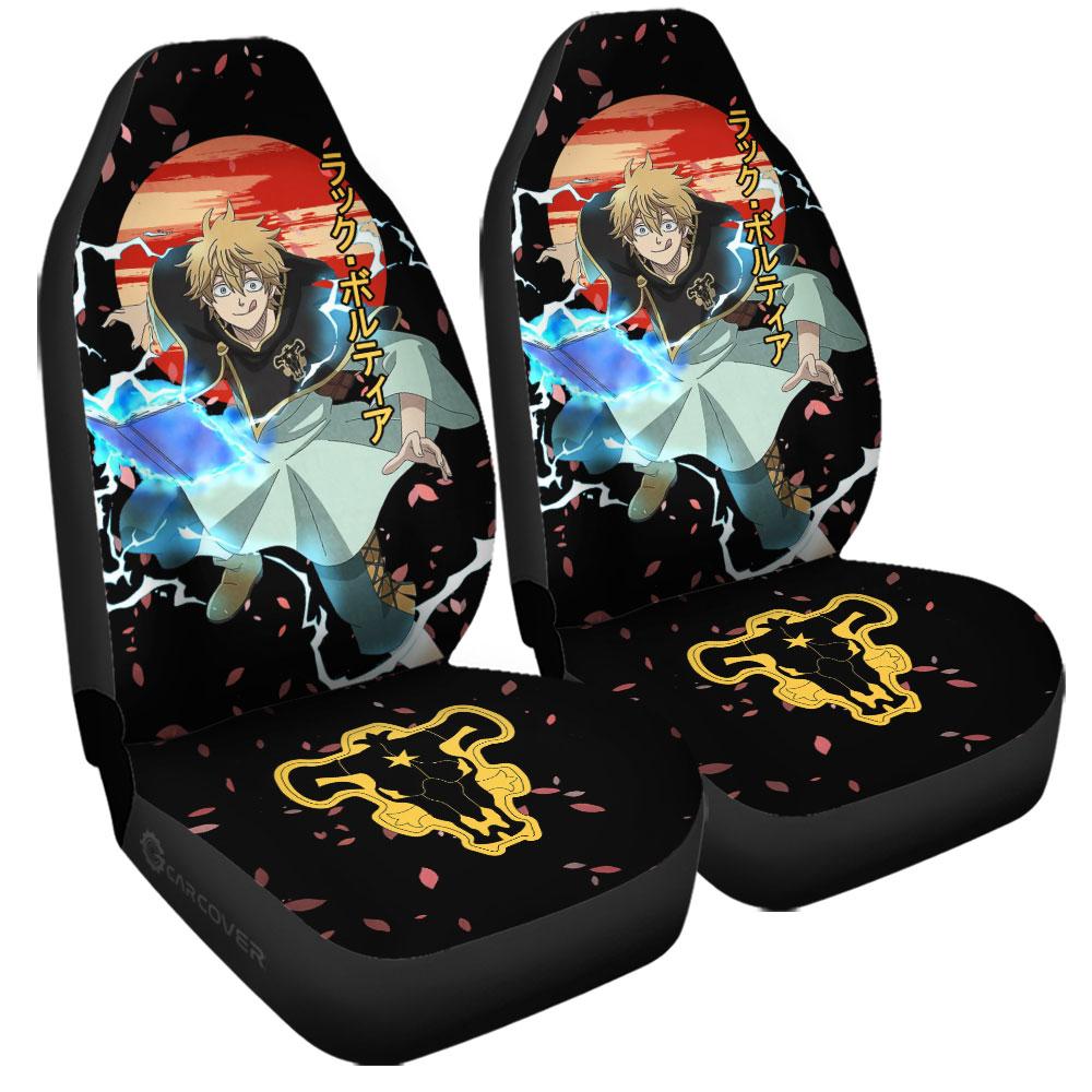 Luck Voltia Car Seat Covers Custom Black Clover Anime Car Interior Accessories - Gearcarcover - 3