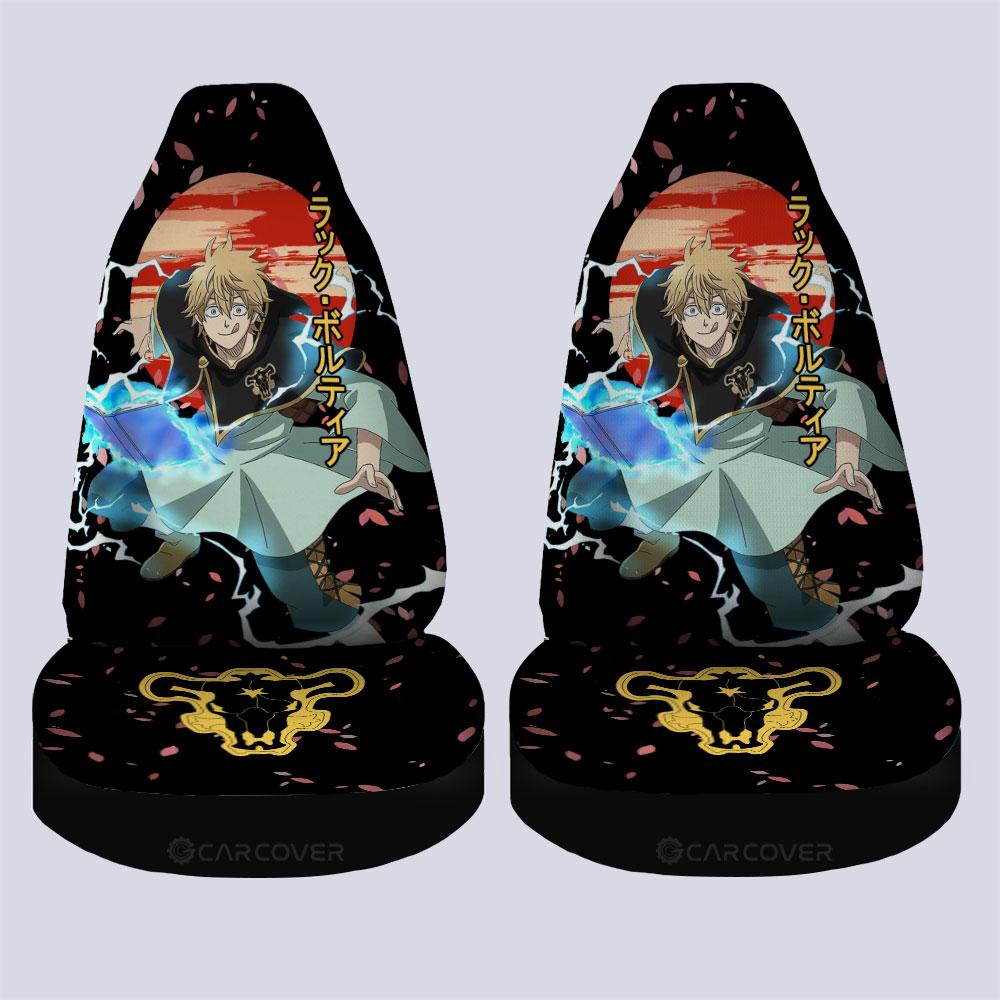 Luck Voltia Car Seat Covers Custom Black Clover Anime Car Interior Accessories - Gearcarcover - 4
