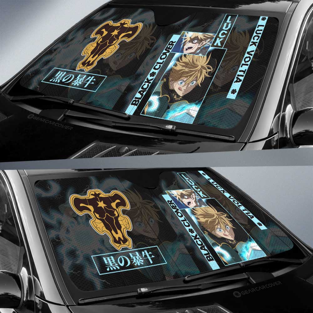 Luck Voltia Car Sunshade Custom Black Clover Anime - Gearcarcover - 2