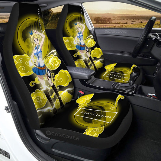 Lucy Car Seat Covers Custom Fairy Tail Anime Car Accessories - Gearcarcover - 1