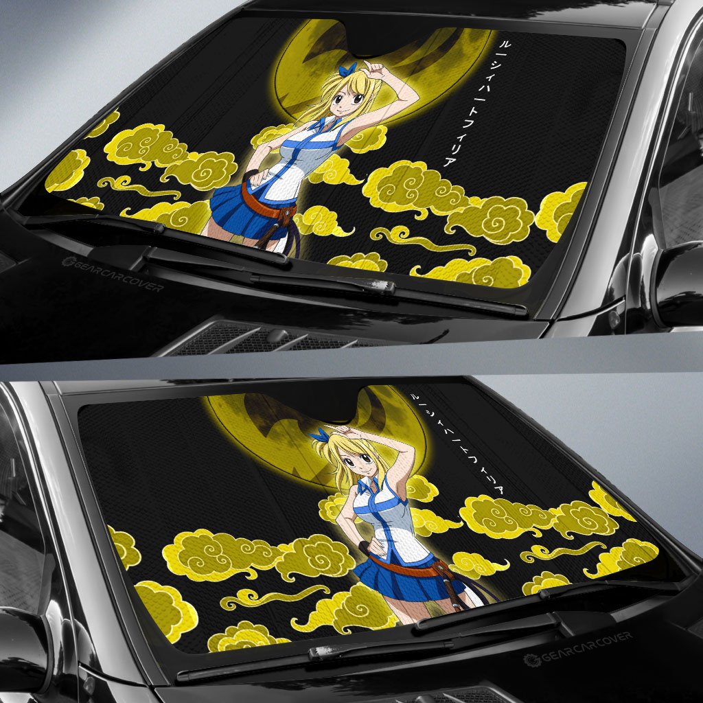 Lucy Car Sunshade Custom Fairy Tail Anime Car Accessories - Gearcarcover - 2