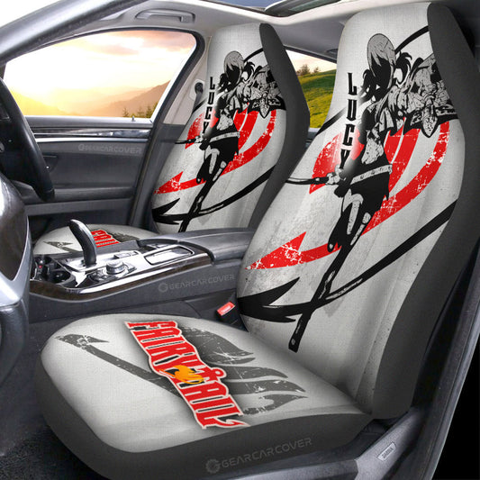 Lucy Heartfilia Car Seat Covers Custom Fairy Tail Anime Car Accessories - Gearcarcover - 1