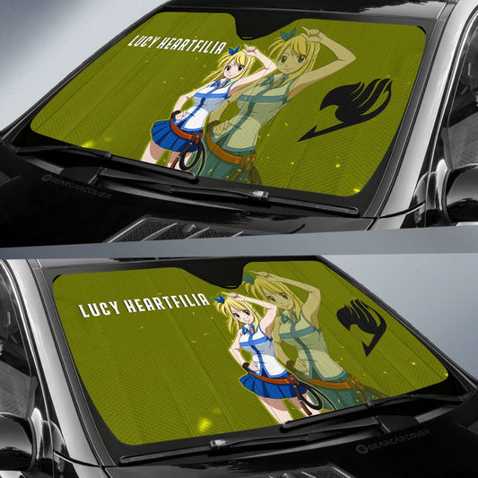 Lucy Heartfilia Car Sunshade Custom Fairy Tail Anime - Gearcarcover - 2