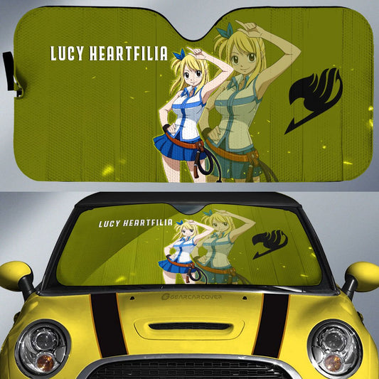 Lucy Heartfilia Car Sunshade Custom Fairy Tail Anime - Gearcarcover - 1