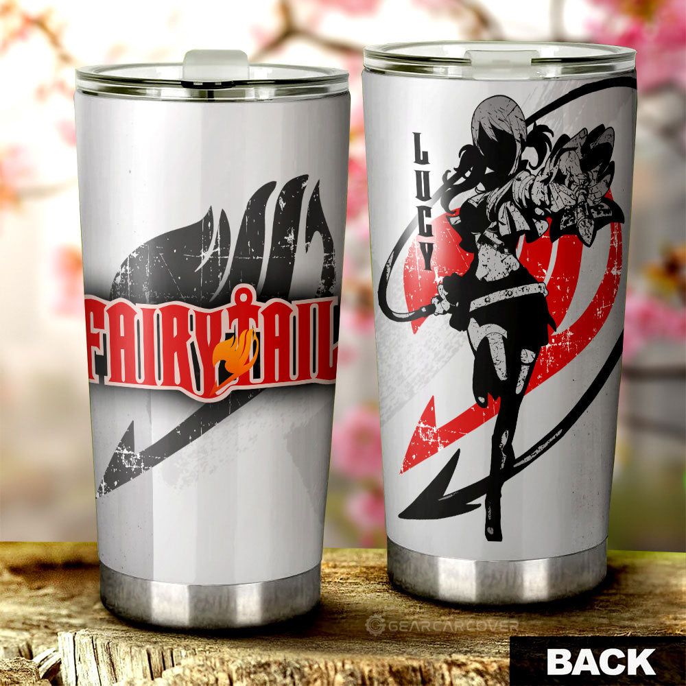 Lucy Heartfilia Tumbler Cup Custom Fairy Tail Car Interior Accessories - Gearcarcover - 3