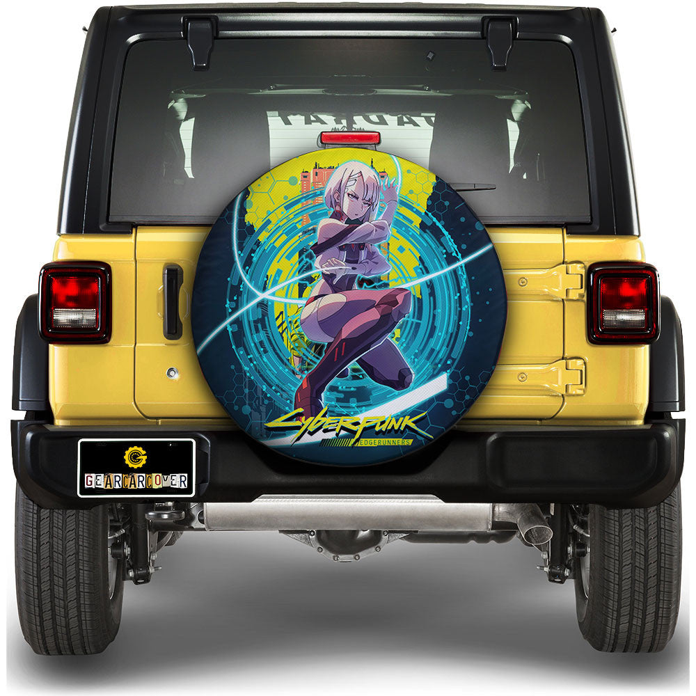 Lucy Spare Tire Cover Custom Cyberpunk Anime - Gearcarcover - 1