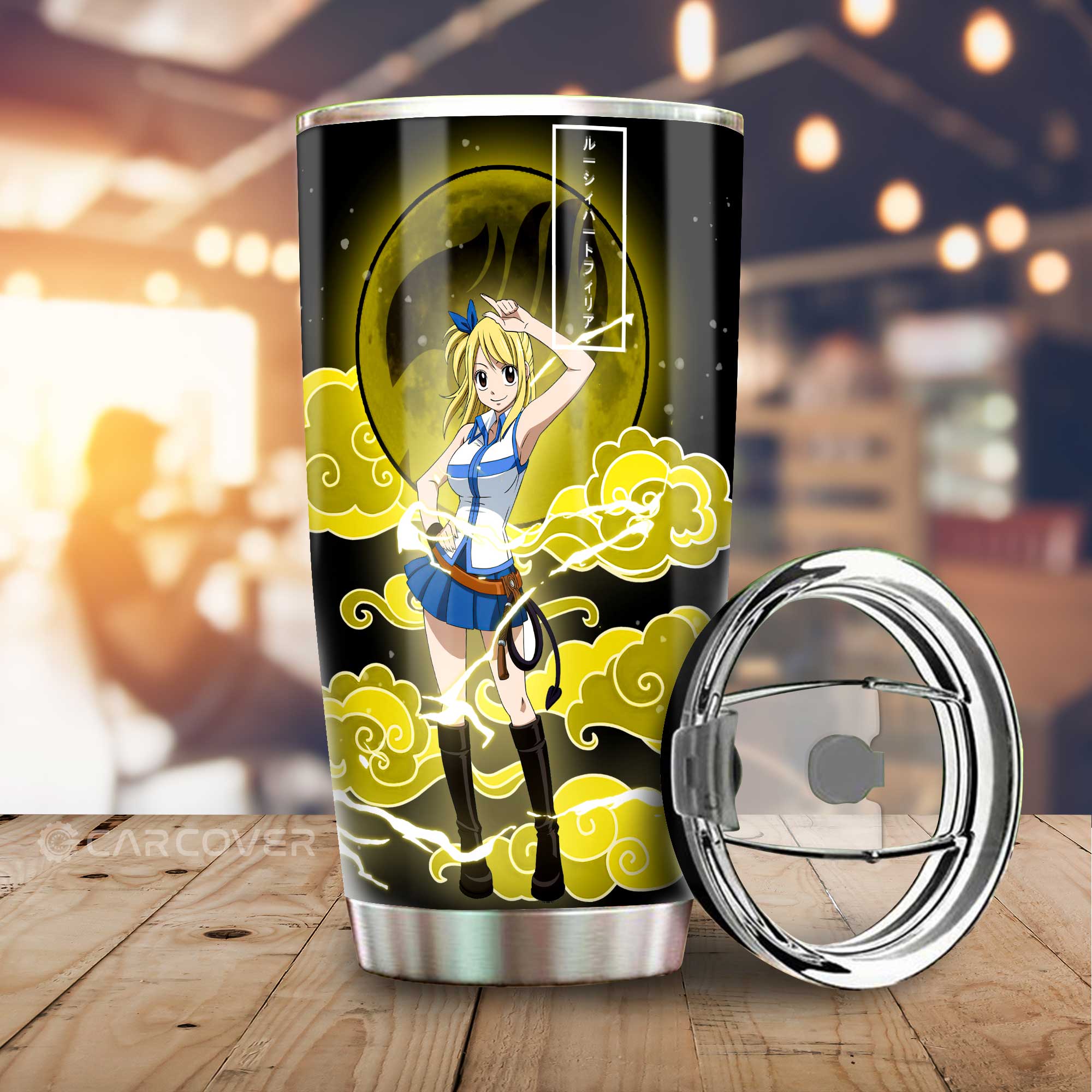 Lucy Tumbler Cup Custom Fairy Tail Anime Car Accessories - Gearcarcover - 1