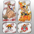 Luffy And Ace Car Floor Mats Custom One Piece Anime - Gearcarcover - 1