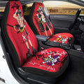 Luffy And Ace Car Seat Covers Custom One Piece Red Anime Car Accessories - Gearcarcover - 3