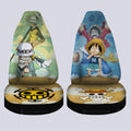 Luffy And Law Car Seat Covers Custom One Piece Map Car Accessories For Anime Fans - Gearcarcover - 4