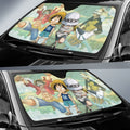 Luffy And Law Car Sunshade Custom One Piece Map Car Accessories For Anime Fans - Gearcarcover - 2