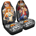 Luffy And Nami Car Seat Covers Custom One Piece Anime Car Accessories - Gearcarcover - 3