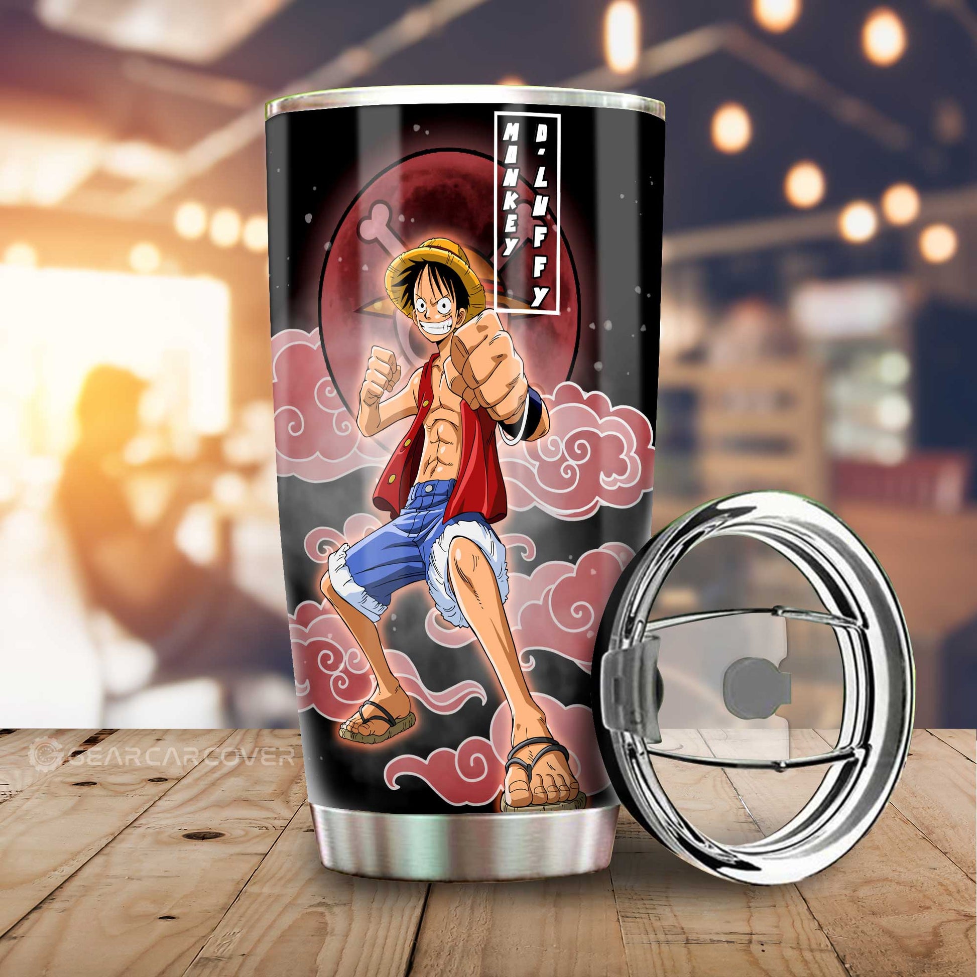 Luffy And Nami Tumbler Cup Custom For One Piece Anime Fans - Gearcarcover - 2