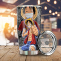 Luffy And Nami Tumbler Cup Custom One Piece Anime Car Accessories - Gearcarcover - 2