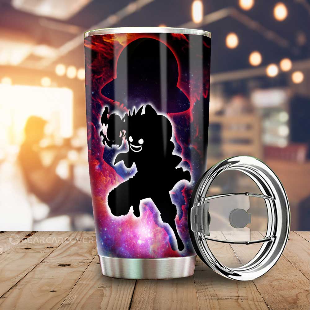 Luffy And Nami Tumbler Cup Custom One Piece Anime Silhouette Style - Gearcarcover - 3