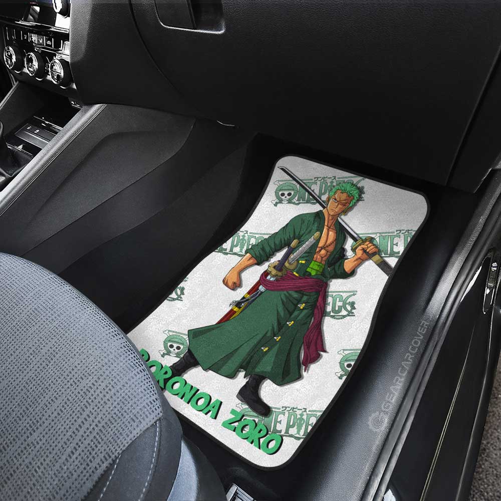 Luffy And Zoro Car Floor Mats Custom One Piece Anime - Gearcarcover - 3