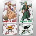 Luffy And Zoro Car Floor Mats Custom One Piece Anime - Gearcarcover - 1