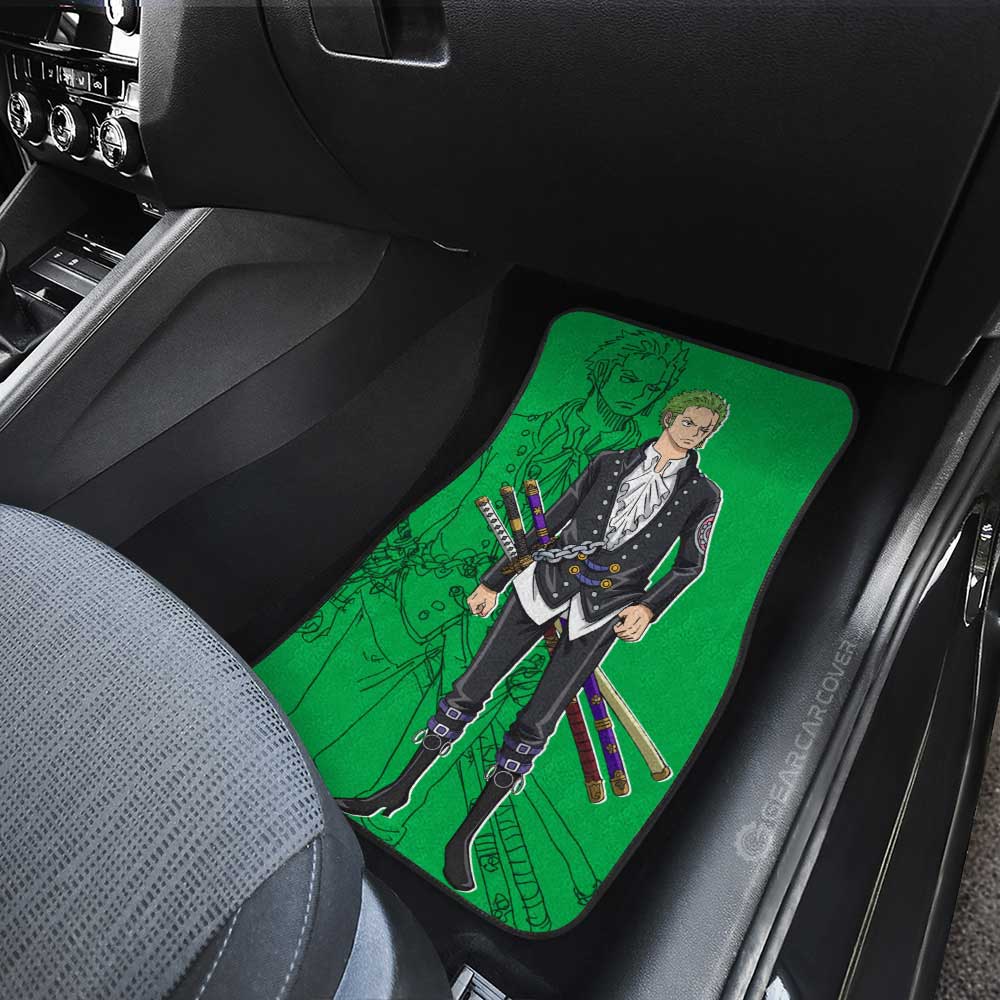 Luffy And Zoro Film Red Car Floor Mats Custom One Piece Anime Car Accessories - Gearcarcover - 4