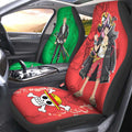 Luffy And Zoro Film Red Car Seat Covers Custom One Piece Anime Car Accessories - Gearcarcover - 3