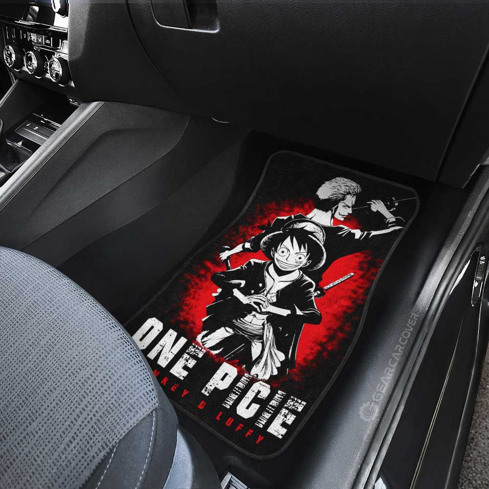 Luffy x Zoro Car Floor Mats Custom One Piece Anime Car Accessories - Gearcarcover - 4