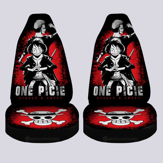 Luffy x Zoro Car Seat Covers Custom One Piece Anime Car Accessories - Gearcarcover - 2