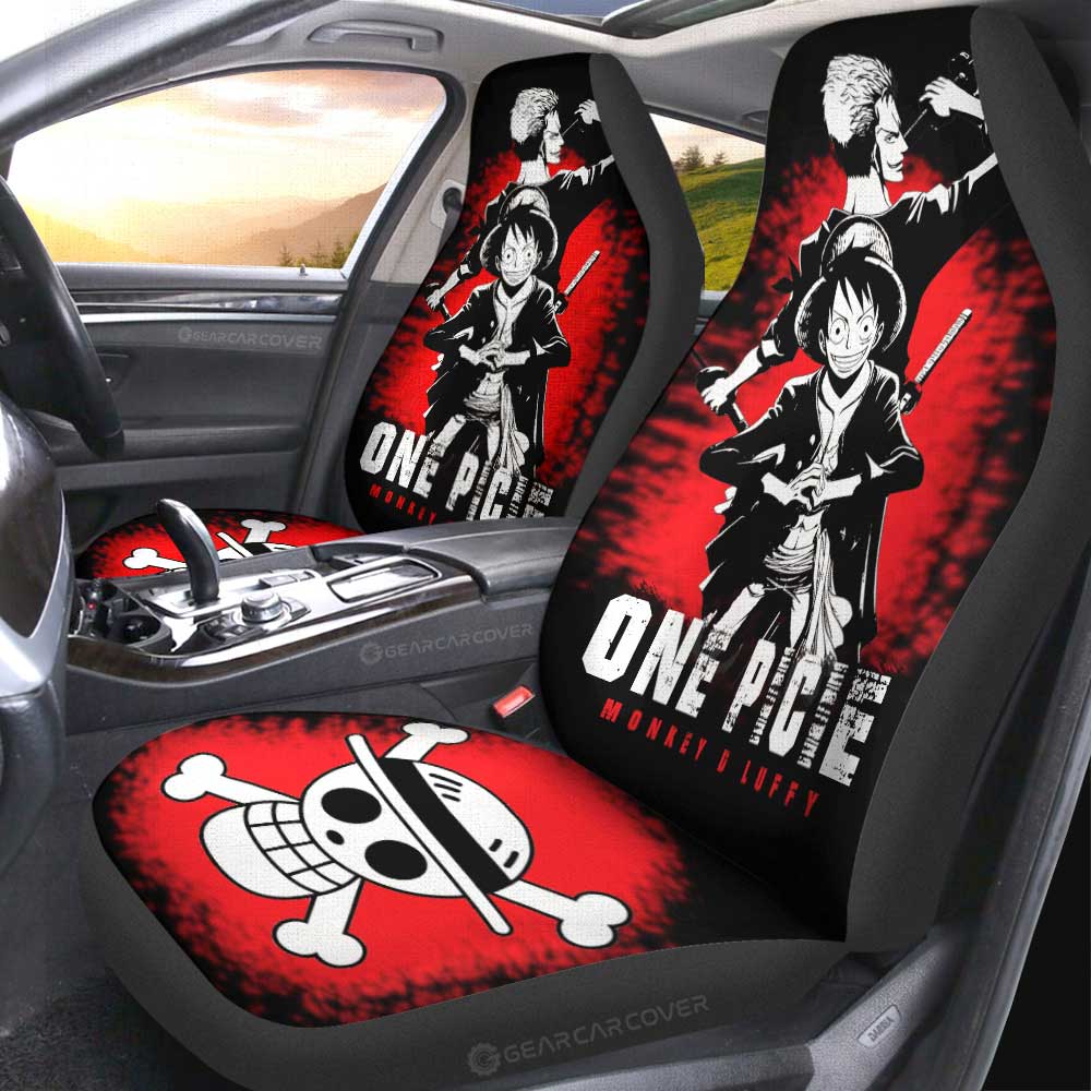 Luffy x Zoro Car Seat Covers Custom One Piece Anime Car Accessories - Gearcarcover - 4