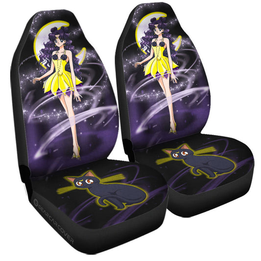Luna Car Seat Covers Custom Sailor Moon Anime Car Accessories - Gearcarcover - 1