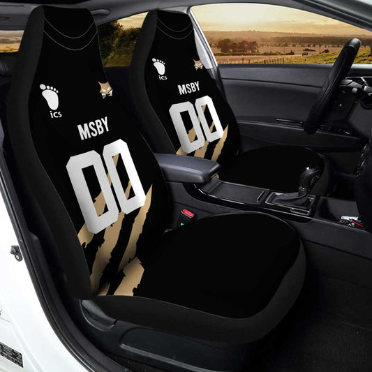 MSBY Black Jackal Car Seat Covers Personalized Haikyuu Anime Car Accessories - Gearcarcover - 2