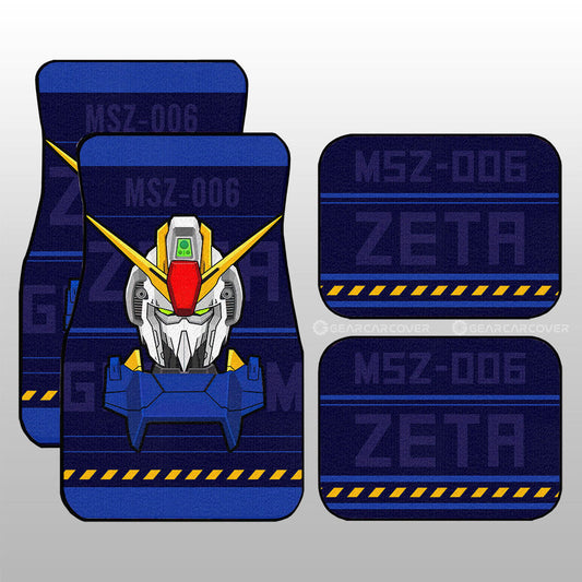 MSZ-006 Zeta Gundam Car Floor Mats Custom Gundam Anime Car Accessories - Gearcarcover - 1