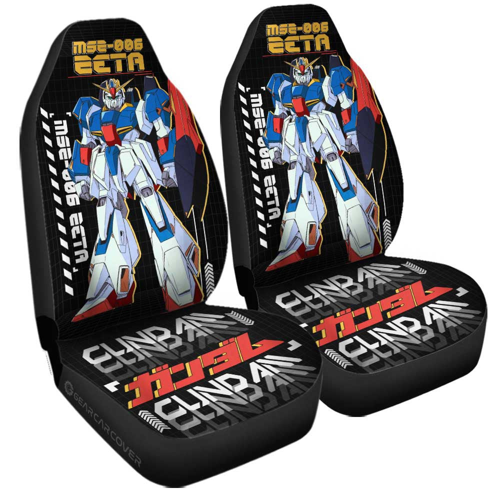 MSZ-006 Zeta Gundam Car Seat Covers Custom Gundam Anime Car Accessories - Gearcarcover - 1