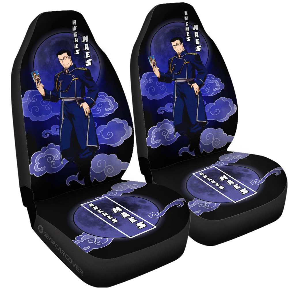Maes Hughes Car Seat Covers Custom Fullmetal Alchemist Anime Car Interior Accessories - Gearcarcover - 3
