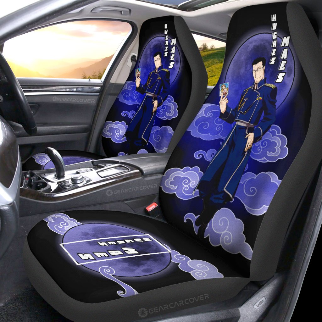 Maes Hughes Car Seat Covers Custom Fullmetal Alchemist Anime Car Interior Accessories - Gearcarcover - 2