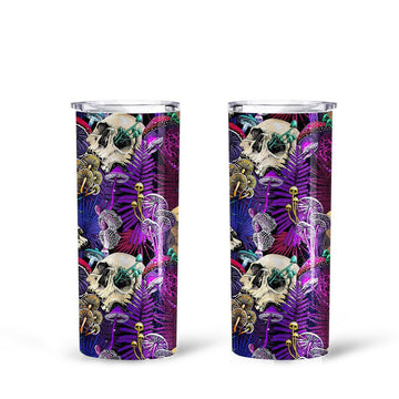 Magic Psychedelic Mushroom Tall Glitter Tumbler - Gearcarcover - 1