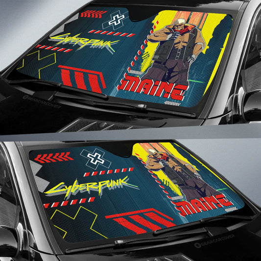 Maine Car Sunshade Custom Cyberpunk Anime - Gearcarcover - 2