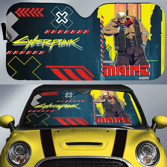Maine Car Sunshade Custom Cyberpunk Anime - Gearcarcover - 1