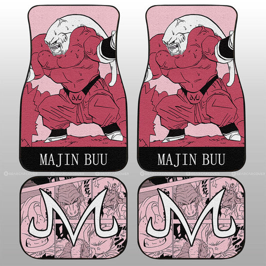 Majin Buu Car Floor Mats Custom Dragon Ball Anime Manga Color Style - Gearcarcover - 2