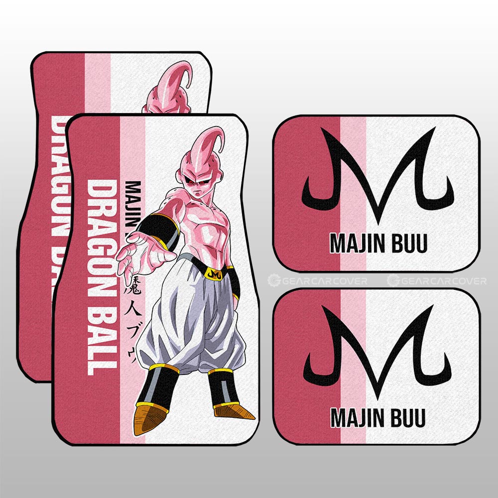 Majin Buu Car Floor Mats Custom Dragon Ball Car Accessories For Anime Fans - Gearcarcover - 1