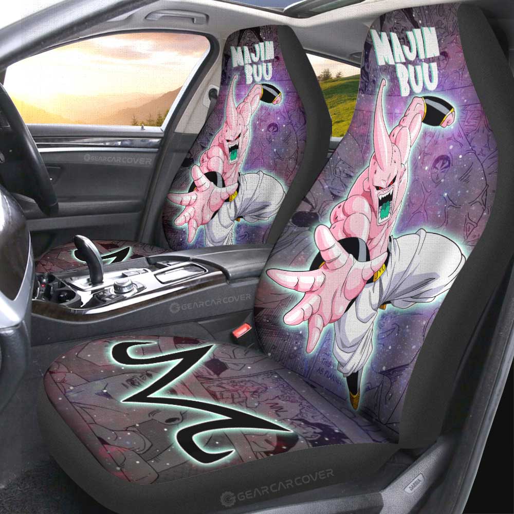 Majin Buu Car Seat Covers Custom Dragon Ball Anime Car Accessories Manga Galaxy Style - Gearcarcover - 2