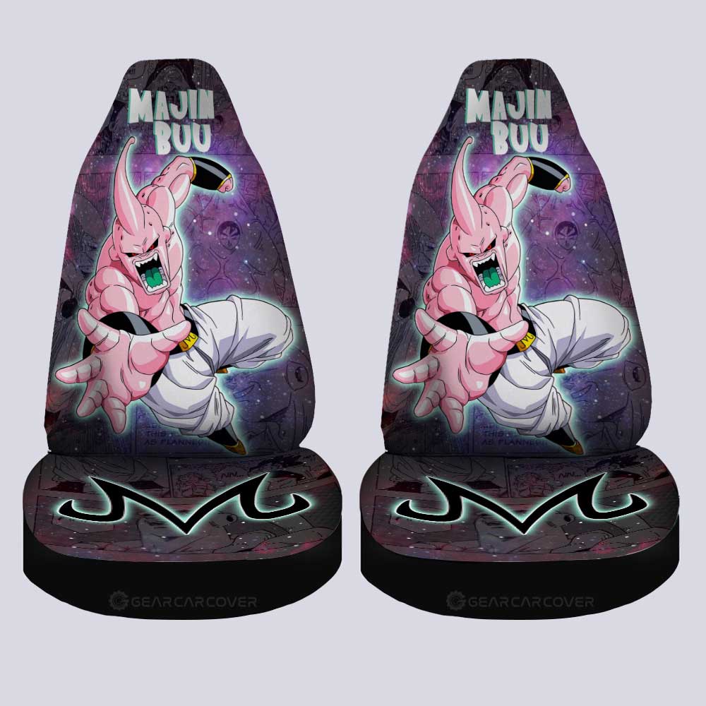 Majin Buu Car Seat Covers Custom Dragon Ball Anime Car Accessories Manga Galaxy Style - Gearcarcover - 4