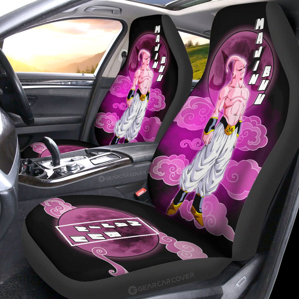 Majin Buu Car Seat Covers Custom Dragon Ball Anime Car Interior Accessories - Gearcarcover - 2