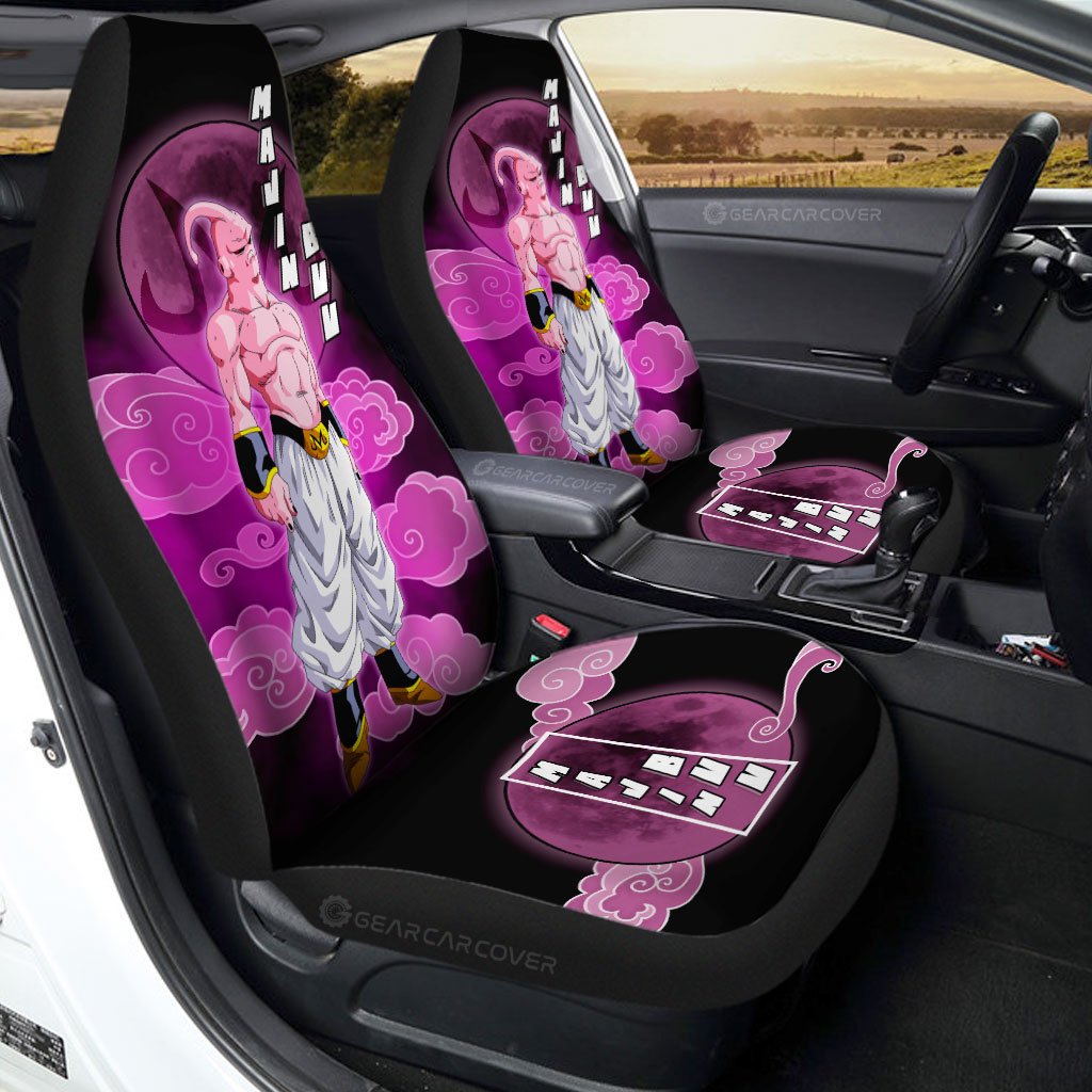 Majin Buu Car Seat Covers Custom Dragon Ball Anime Car Interior Accessories - Gearcarcover - 1