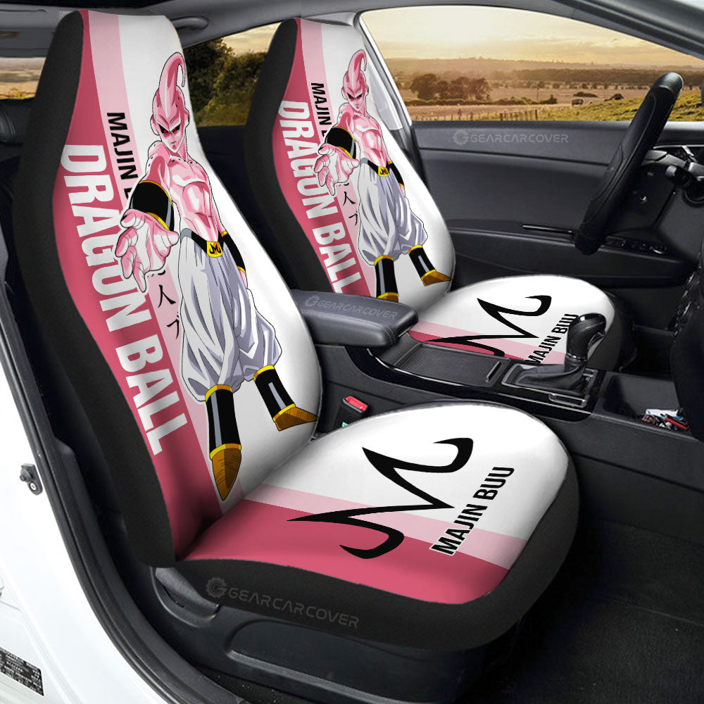 Majin Buu Car Seat Covers Custom Dragon Ball Car Accessories For Anime Fans - Gearcarcover - 1