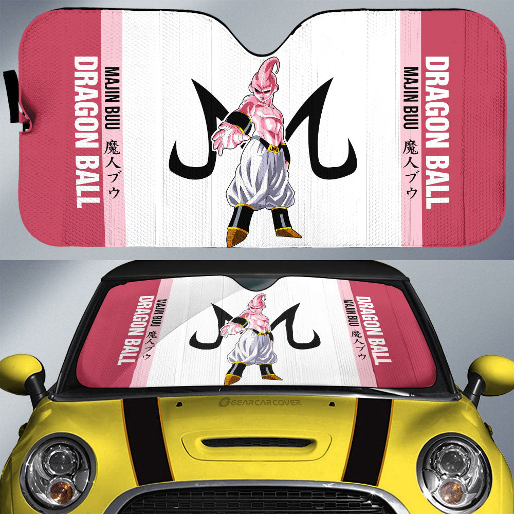 Majin Buu Car Sunshade Custom Dragon Ball Car Accessories For Anime Fans - Gearcarcover - 1