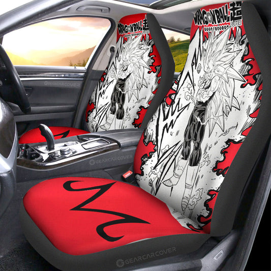 Majin Vegeta SSJ Car Seat Covers Custom Dragon Ball Anime Car Accessories - Gearcarcover - 1